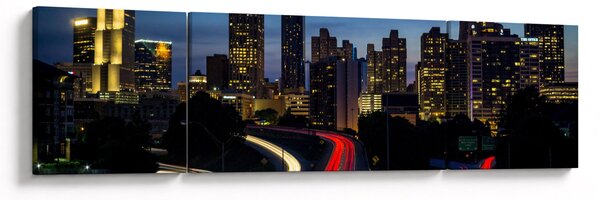 Obraz - Miasto nocą (170x50 cm)