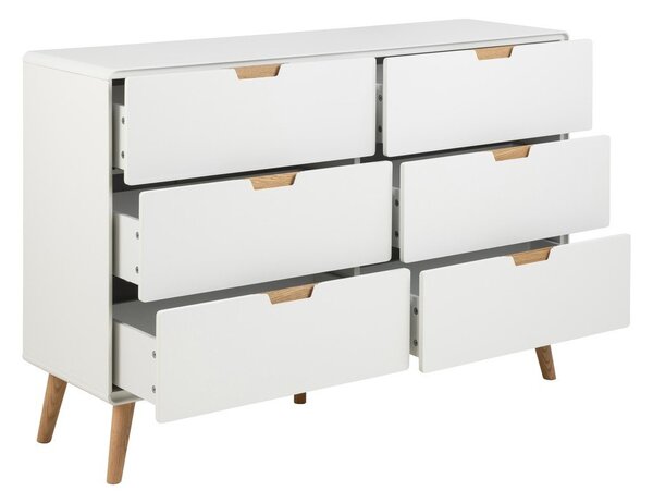 Biała komoda 135x90x40 cm Lowell – Actona