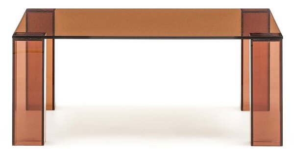 Brązowy szklany stolik 85x85 cm Adularia – Kave Home