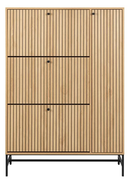 Uchylna szafka na buty w dekorze dębu w naturalnym kolorze 99x140x35 cm Albany – Actona