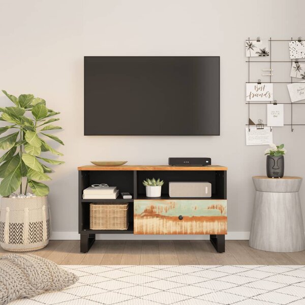 Szafka pod TV, 80x33x46 cm, drewno i materiał drewnopochodny