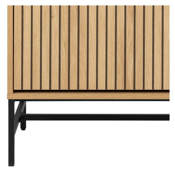 Uchylna szafka na buty w dekorze dębu w naturalnym kolorze 99x140x35 cm Albany – Actona