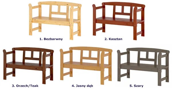 Drewniana ławka do przedpokoju K8-T22