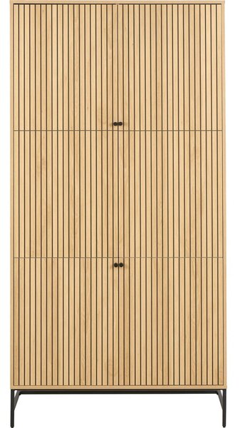 Szafa w dekorze dębu w naturalnym kolorze 99x200x60 cm Albany – Actona