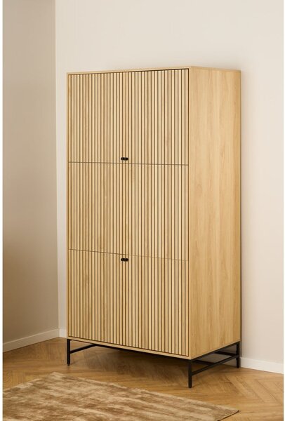 Szafa w dekorze dębu w naturalnym kolorze 99x200x60 cm Albany – Actona