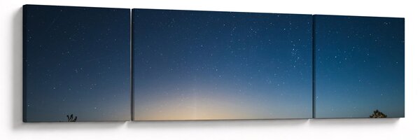 Obraz - Nocne niebo nad drogą (170x50 cm)