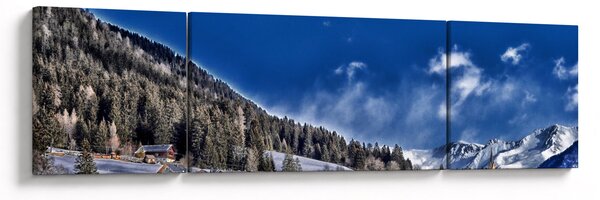 Obraz - Górskie miasteczko (170x50 cm)