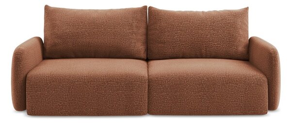 Ceglasta rozkładana/ze schowkiem sofa 238 cm Kalena – Makamii