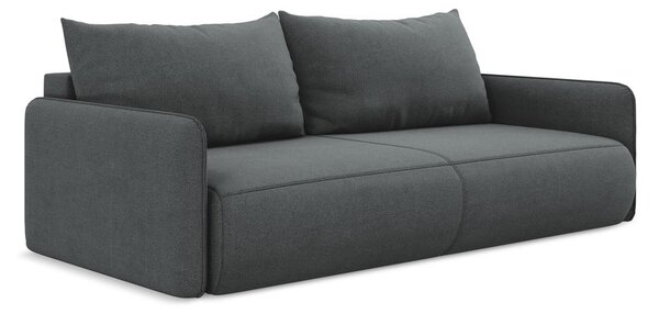 Szara rozkładana/ze schowkiem sofa 216 cm Nanea – Makamii