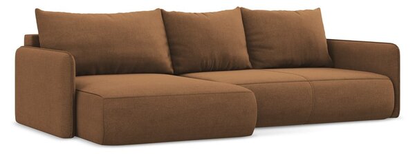 Pomarańczowy rozkładany/ze schowkiem narożnik (lewostronny) Nanea – Makamii