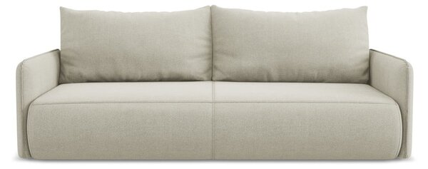 Kremowa rozkładana/ze schowkiem sofa 216 cm Nanea – Makamii