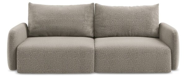 Beżowa rozkładana/ze schowkiem sofa 238 cm Kalena – Makamii