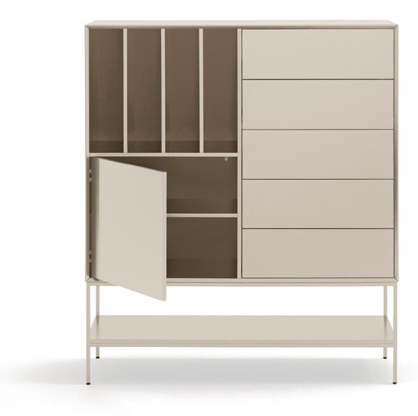 Kremowa szafka 120x140x45 cm Platt – Teulat