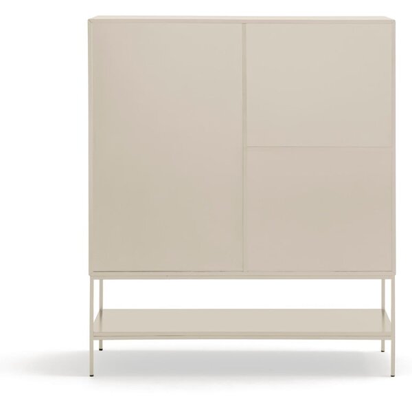 Kremowa szafka 120x140x45 cm Platt – Teulat