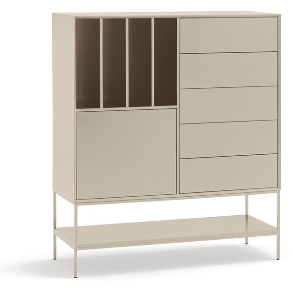 Kremowa szafka 120x140x45 cm Platt – Teulat