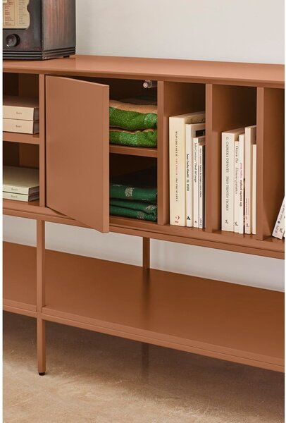 Czarna szafka pod TV 220x74x45 cm Platt – Teulat