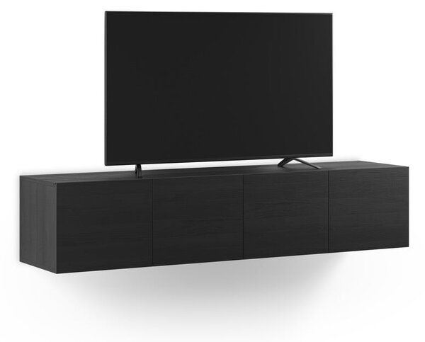 Czarna szafka pod TV 180x38x35 cm Daroca – Marckeric