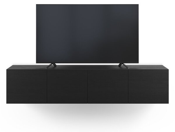 Czarna szafka pod TV 180x38x35 cm Daroca – Marckeric