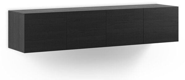 Czarna szafka pod TV 180x38x35 cm Daroca – Marckeric