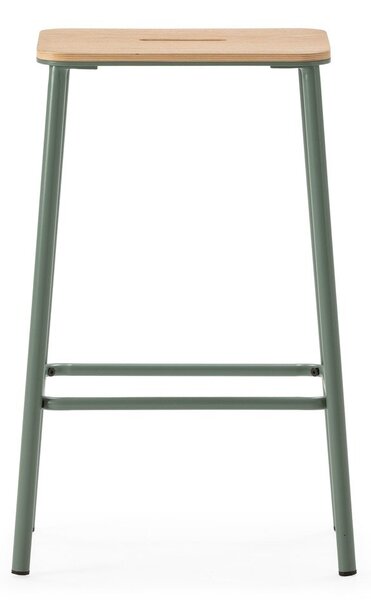 Zielone hokery zestaw 2 szt. (wysokość siedziska 65 cm) Abba – Marckeric