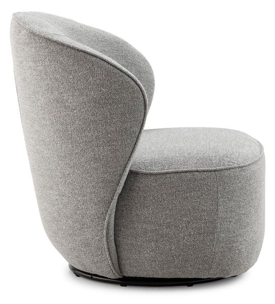 Jasnoszary obrotowy fotel Edna – MOME