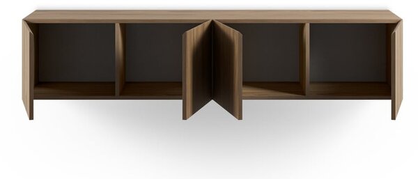 Szafka pod TV w dekorze dębu w naturalnym kolorze 180x38x35 cm Daroca – Marckeric