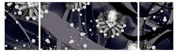 Obraz - Diamenty w pomieszczeniu (170x50 cm)