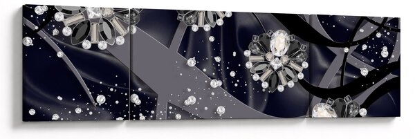 Obraz - Diamenty w pomieszczeniu (170x50 cm)