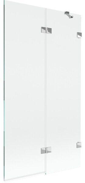 Mexen Lunar parawan nawannowy 2-skrzydłowy prawy 100 x 150 cm, transparent, chrom - 897-100-100-01-00-P