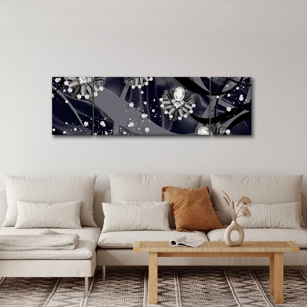 Obraz - Diamenty w pomieszczeniu (170x50 cm)
