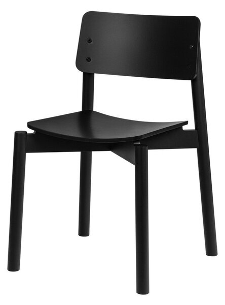 Czarne krzesło sztaplowane Wem – noo.ma