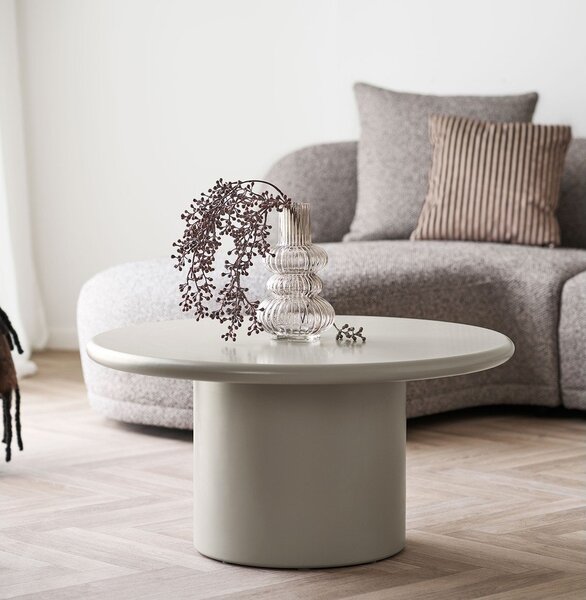 Kremowy okrągły stolik ø 80 cm Nagano – House Nordic