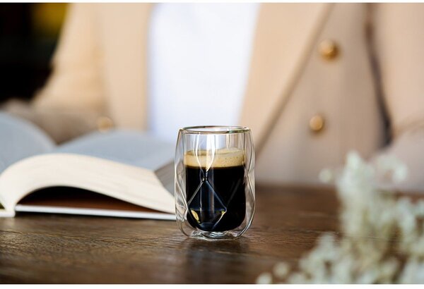 Kubki na espresso z podwójną ścianką zestaw 2 szt. 100 ml Geo – Vialli Design