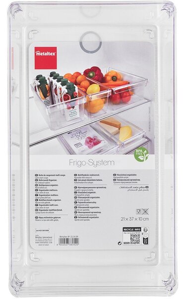 Plastikowy organizer do lodówki 37x20,5 cm – Metaltex