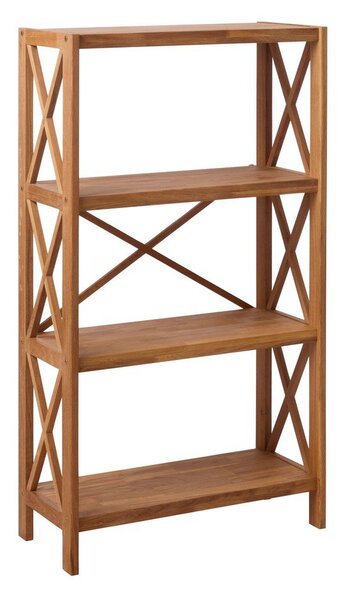 Regał z litego drewna dębowego w naturalnym kolorze 70x124 cm X-Shelf – Unique Furniture