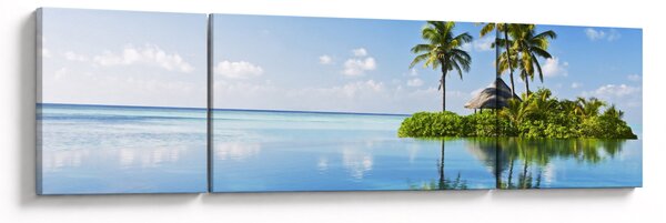 Obraz - Tropikalna wyspa (170x50 cm)