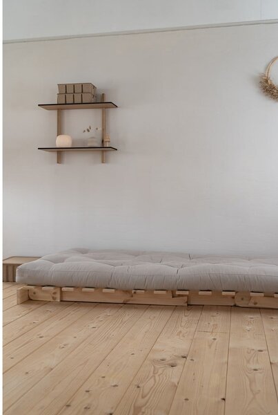Fotel rozkładany Karup Design Roots Raw/Bordeaux