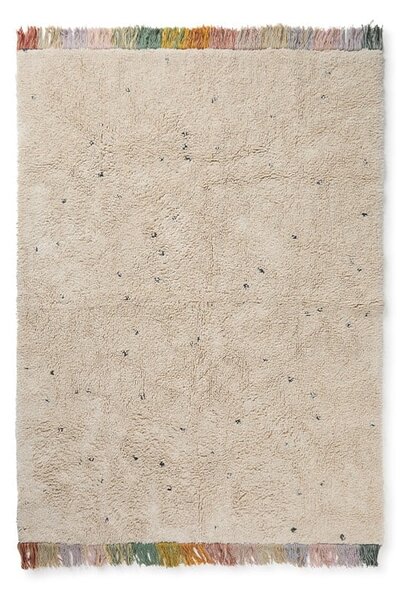 Kremowy bawełniany dywan dziecięcy tkany ręcznie odpowiedni do prania 120x160 cm Stardust – Lorena Canals