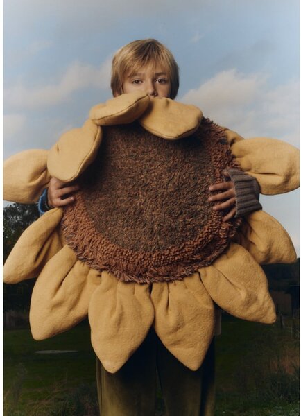 Bawełniana poduszka dziecięca 90x90 cm Sunflower – Lorena Canals