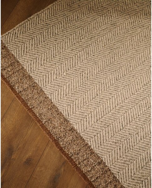 Beżowy wełniany dwustronny dywan tkany ręcznie 160x230 cm Nifelia – Kave Home