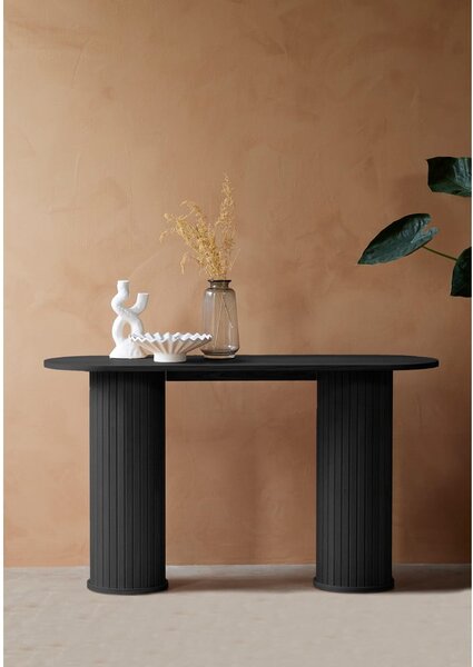 Czarna konsola 40x130 cm Nola – Unique Furniture