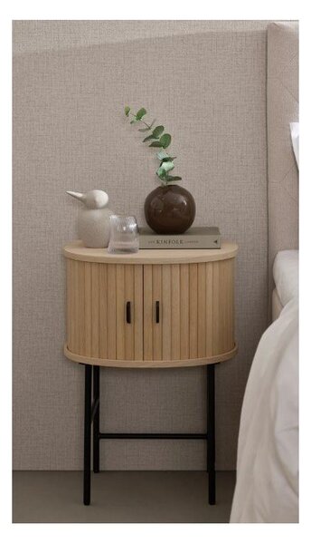Szafka nocna w naturalnym kolorze Nola – Unique Furniture