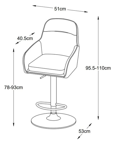 Zielone hokery zestaw 2 szt. (wysokość siedziska 69 cm) Avola – Unique Furniture