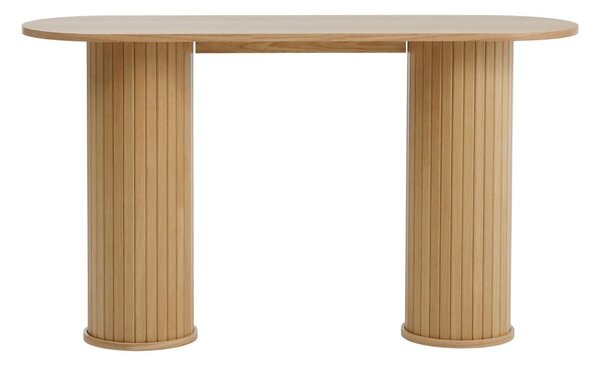 Konsola w naturalnym kolorze 40x130 cm Nola – Unique Furniture