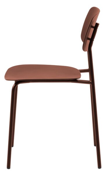Krzesła w kolorze terakoty zestaw 2 szt. Kirkland – Unique Furniture
