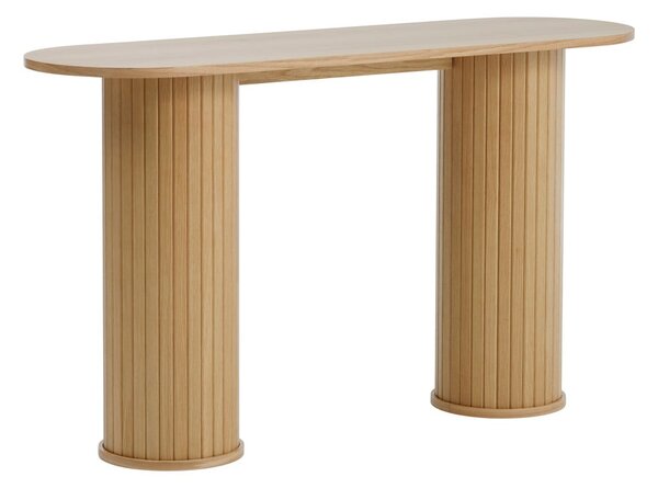 Konsola w naturalnym kolorze 40x130 cm Nola – Unique Furniture