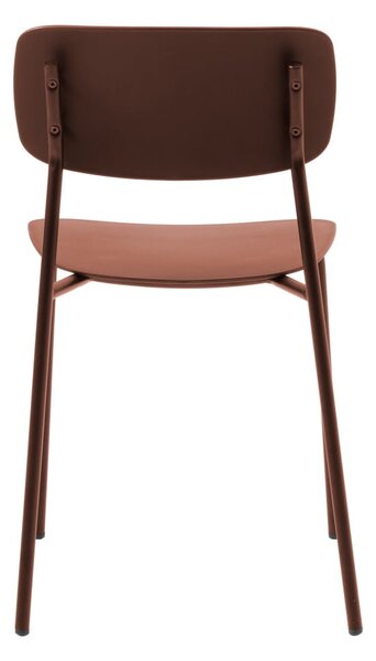 Krzesła w kolorze terakoty zestaw 2 szt. Kirkland – Unique Furniture