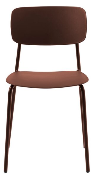 Krzesła w kolorze terakoty zestaw 2 szt. Kirkland – Unique Furniture