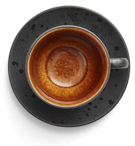 Czarne filiżanki zestaw 4 szt. ceramiczne 240 ml Gastro Black/Mix – Bitz