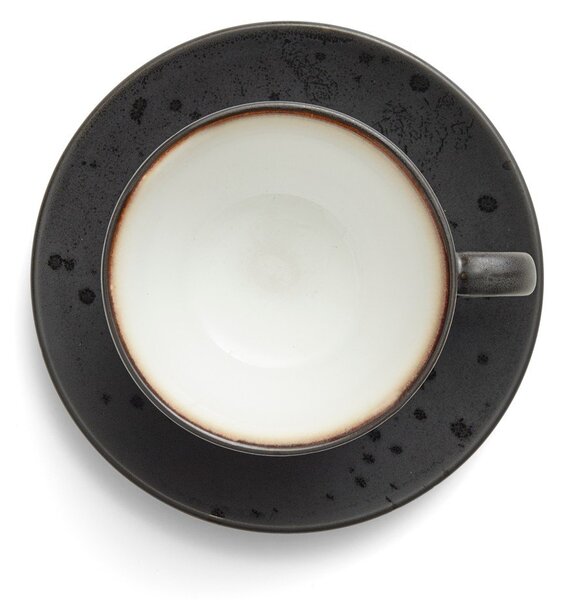 Czarne filiżanki zestaw 4 szt. ceramiczne 240 ml Gastro Black/Mix – Bitz